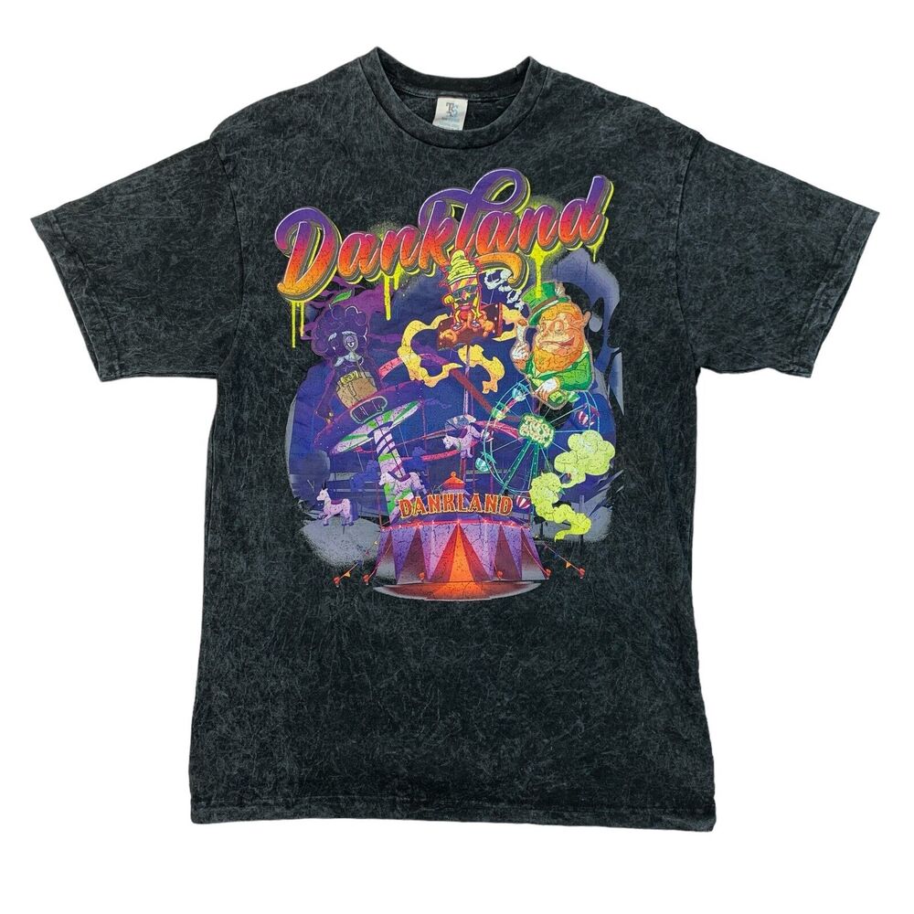 Dankland World Tour 2023 T Shirt Mens M Medium Smoke Gray Short Sleeve Cotton